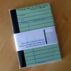 Library Card Journal -Typed Quotes