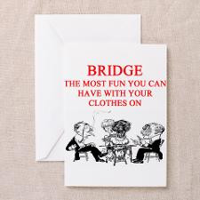 duplicate bridge player joke Greeting Card for