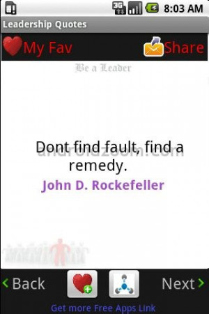 Don’t Find Fault,Find a Remedy ~ Leadership Quote
