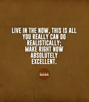LIVE IN THE NOW