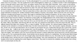 ... on Character Analysis of Scout and Jem in 