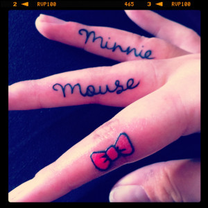 disney disney tattoo submission tattoo minnie mouse quote permalink ...