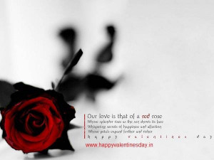 Valentines Day 2015 HD Wallpapers Red Rose Quotes