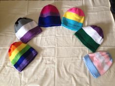 . Pride Flag Beanies, and coming very soon, scarves!! Asexual ...