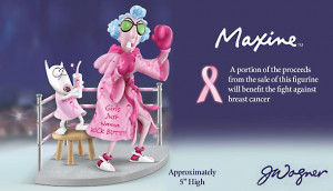 ... Kick Butt Breast Cancer Awareness Figurine - Kick Breast Cancer