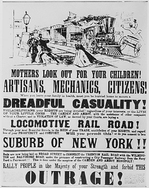 1839: Poster circulated in Philadelphia to discourage the coming of ...