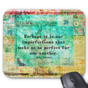 Witty Jane Austen quote Mouse Pad