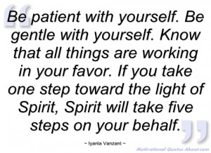 be patient with yourself iyanla vanzant