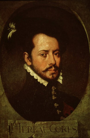 Portrait d'Hernán Cortés
