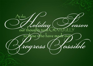 Home > Christmas Cards > Holiday Phrases > Grateful Greetings