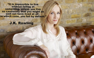JK Rowling on failure motivational quote