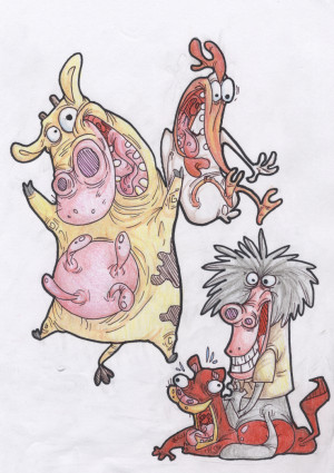 Cow And Chicken Grizzlydude