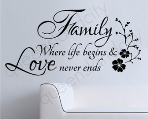 Family Where Life Begins Love Never Ends