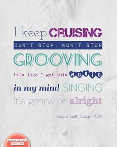 ... to listen to when you're feeling guilty. shake it off- taylor swift