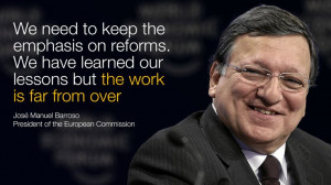 José Manuel Barroso, President of the European Commission, speaking ...