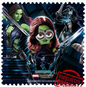 Guardians of the Galaxy Minions ~ Gamora: Minions Gamora, Guardians Of ...