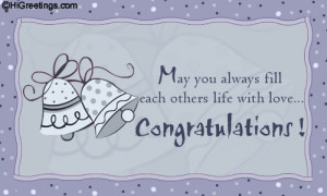 ... Congratulations - As The Bells Chime... greeting card to your loved