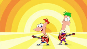 Summer Where Do We Begin - Phin & Ferb with Yellow Background