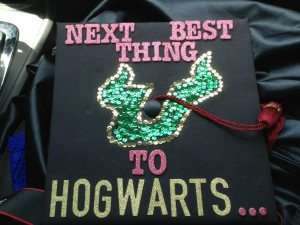Harry Potter fan’s graduation cap.