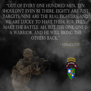 Army Rangers “Warrior” Poster (RANGERV45)