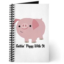 Cute Pig Sayings Journals & Notebooks