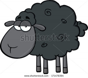 Black Sheep Cartoon Clip Art