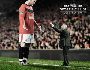 soccer funny advertisement cover manchester united fc wayne rooney sir ...