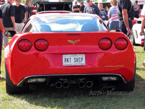Custom Corvette plate watching at Funfest