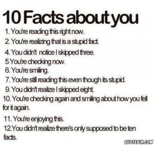 10 facts about you