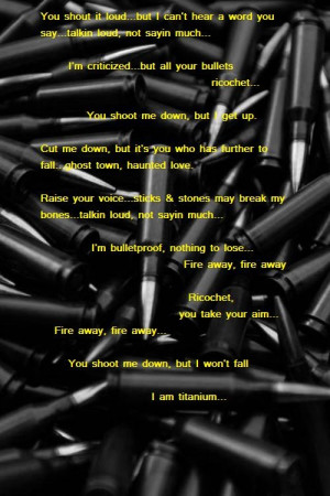 Titanium: Sia. Love love love love this song - lyrics, voice, sound ...