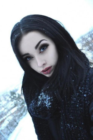 Winter goth beauty