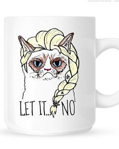 Grumpy Cat Elsa Mug - Let It No