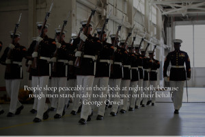 People sleep peacefully…” – George Orwell motivational ...