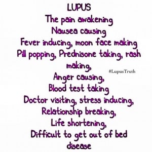 Lupus... One annoying disease :/