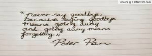 peter pan quote Profile Facebook Covers