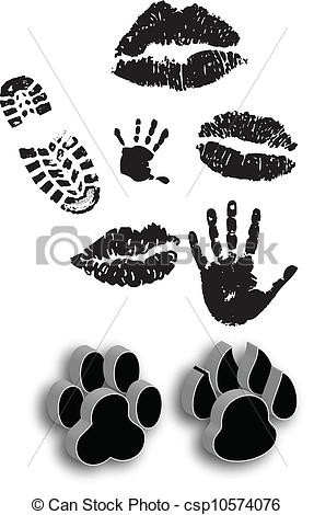 Human Footprints Clip Art
