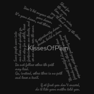 KissesOfPain › Portfolio › Quotes - Black and White Writing