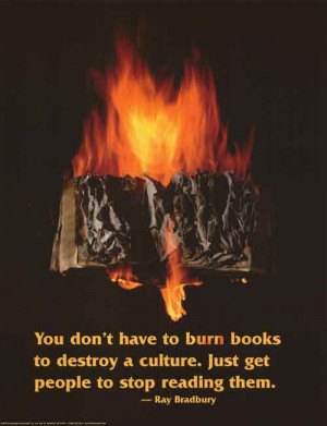 BURNING BOOKS POSTER ]