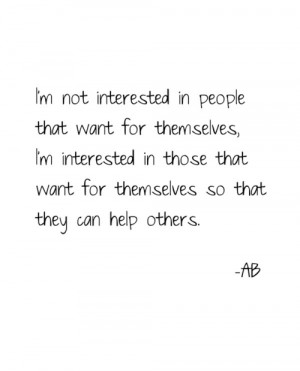 Help others.