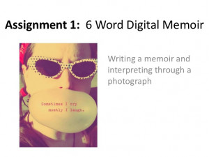 word digital memoir slideshow