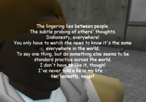 Between levels, we're treated to the inane existential rambling crap ...