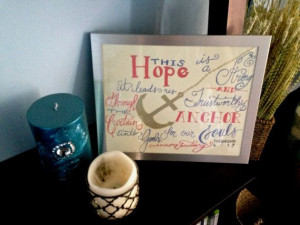 Ready to ship Bible verse 8x10 This Hope is a by etchedheart, $10.00