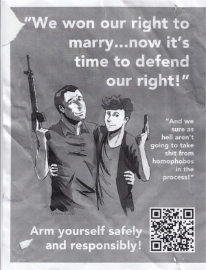 Everyone Is Confused About The Pro-Gay, Pro-Gun Posters Plastered Over ...