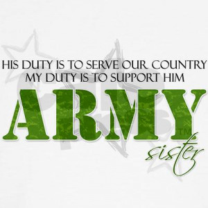 His Duty Army Sister Organic Women's T-Shirt