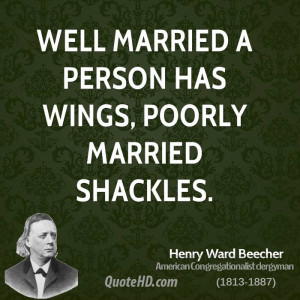 Henry Ward Beecher Marriage Quotes