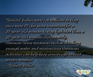 Seniors' bodies aren't as resilient as they