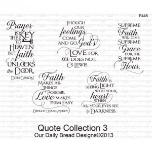 15 01561 our daily bread cling stamp quote collection 3