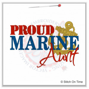 5149 Sayings : Proud Marines Aunt 5x7 £1.90p