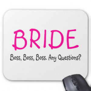 Funny Wedding Quotes Mouse Pads