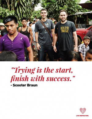 Trying is the start, finish with success.